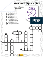 Crusigrama de Multiplicacion