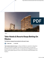 Tafer Hotels & Resorts Keeps Betting On Mexico