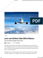 Low-Cost Airlines Take Off in Mexico - Tribune Travel
