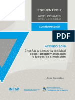 Nivel Primario Ateneo Didáctico Encuentro 2 Segundo Ciclo Ciencias Sociales Carpeta Coordinador