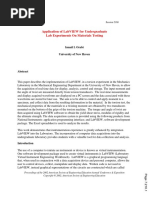 Application of Labview For Undergraduate Lab Experiments On Materials Testing