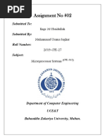 2019-CPE-27 Microprocessor Assignment No 2