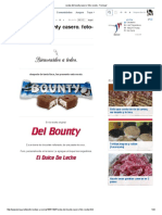 Receta Del Bounty Casero