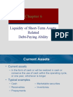 Liquidity of Short-Term Assets Related Debt-Paying Ability