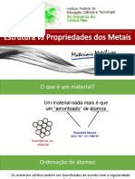 Aula Estrutura Vs Propriedades