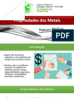 Propriedades mecânicas dos metais