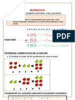 Adición de Números Naturales Con Llevadas