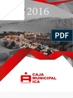 Memoria Anual 2016 Caja Municipal Ica