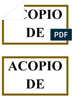 Letrero de Acopio de Madera y Andamios
