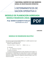 Modelo de Planeacion Agregada - Modelo Rregresion Lineal Multiple