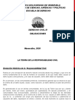 PRESENTACION CLASE OBLIGACIONES I UNIDAD III -   1 PARTE OBLIGACIONES TEORIA DE LA RESPONSABILIDAD CIVIL