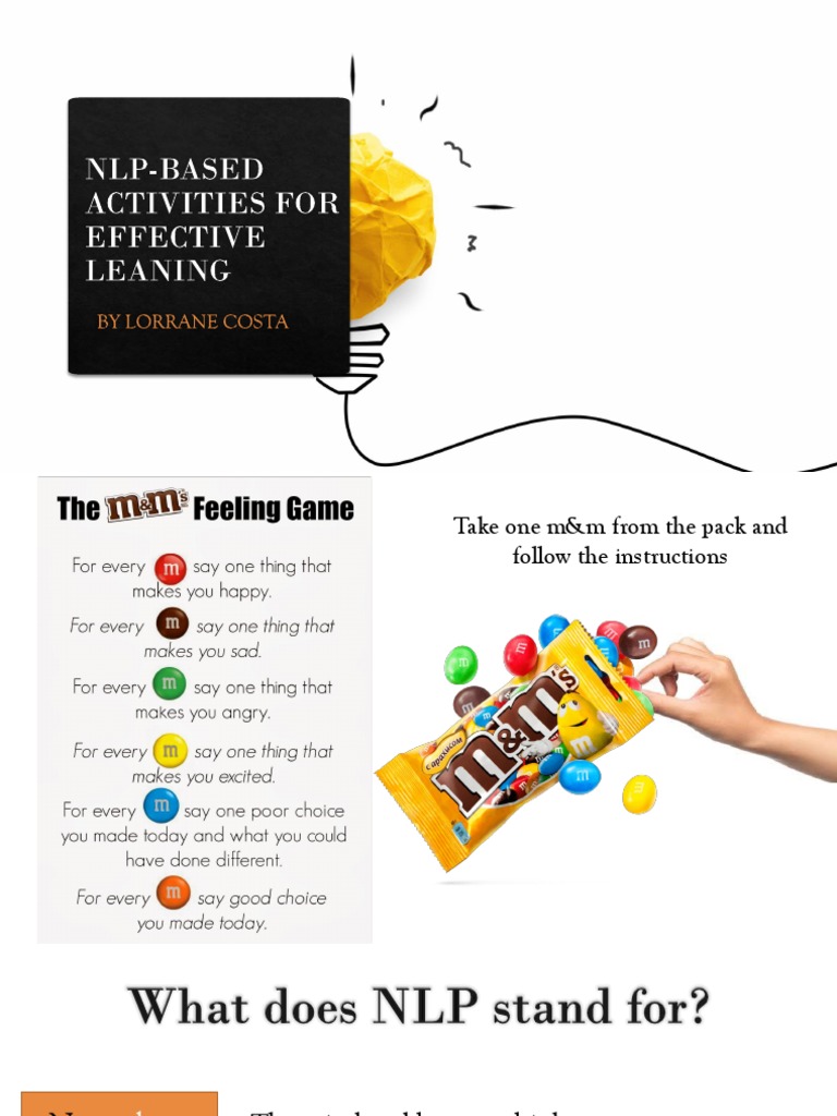 NLP Techniques for Enhanced Learning | PDF | Senses | Neuro Linguistic ...