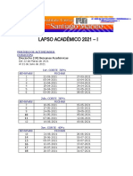 Calendario Academico 2021-1PSM