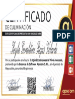 Certificado Keyla