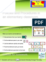 Policies and Procedures in An Elementary Classroom