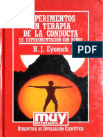 Experimentos en Terapia de La Conducta Vol. 3, H.J Eynseck