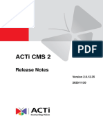 Acti Cms 2: Release Notes