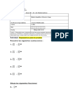 Guía N°15 de Matemática 5 Básico 2021