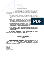 AFFIDAVIT OF LOSS Postal ID misplaced - Divina Lorenza S. Lugtu June 2, 2021