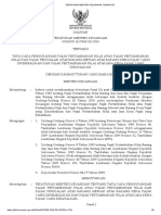 PMK Nomor 65 THN 2010 - Nota Pembatalan Jasa