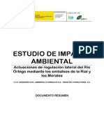 Actuaciones de Regulación Lateral Del Río Órbigo Mediante Los Embalses de La Rial y Los Morales