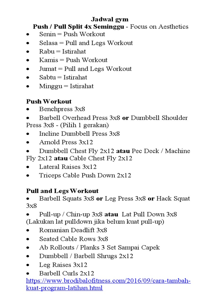 Jadwal Gym | PDF
