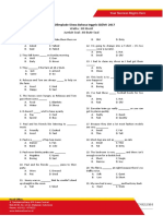 Soal Olimpiade Siswa Bahasa Inggris SD/MI 2017: Waktu: 80 Menit Jumlah Soal: 60 Butir Soal