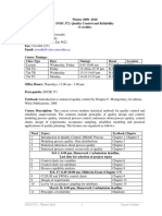 INDU 372 Quality Control Course