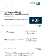 Strategic Side of HR Management