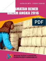 Kecamatan Bener Dalam Angka 2016