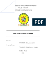 B-B CORTE Y ELEVACIÓN A MANO ALZADA - TAMBRACC MEJIA Anthony Cristian