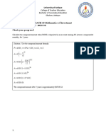 Wilmar Villanoche Bsed 3B Final Exam-Math 18