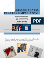 ESTRATEGIAS DE VENTAS PARA LA COMPAÑÍA XYZ