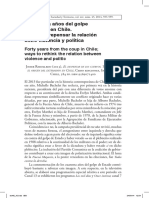 A Cuarenta Años Del Golpe de Estado en Chile. Vías para Repensar La Relación Entre Violencia y Política