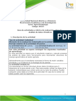 Formato Guia de Actividades y Rúbrica de Evaluación - Paso 3 - Análisis de Datos Climáticos