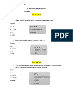 Matemática financiera: Ejercicios de interés simple y compuesto