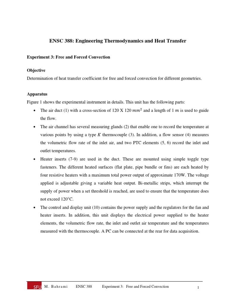Free and Forced Convection Study | PDF | Heat Transfer | Reynolds Number