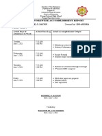 Dayson Individual - Workweek - Accomplishment - Report - 2020