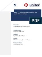 Tarea 7.1: Planificación y Supervisión de La Acción de La Consultoría