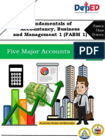 Five Major Accounts 666: Fundamentals of Accountancy, Business and Management 1 (FABM 1)