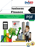 Business Finance: Structure of The Philippine Financial System