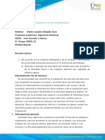 Planifico Mi Actividad Fisica - Edwin - Delgado