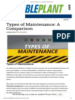 Maintenance types pros and cons