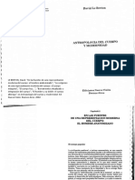 LE BRETON, David. Antropología Del Cuerpo y Modernidad. Ed. Nueva Visión. Buenos Aires. 2002.