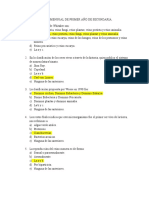 Examen Mensual de Primer Año de Secundaria