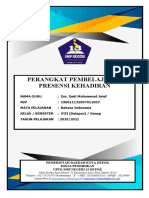 Cover Perangkat Pembelajaran Daftar Nilai