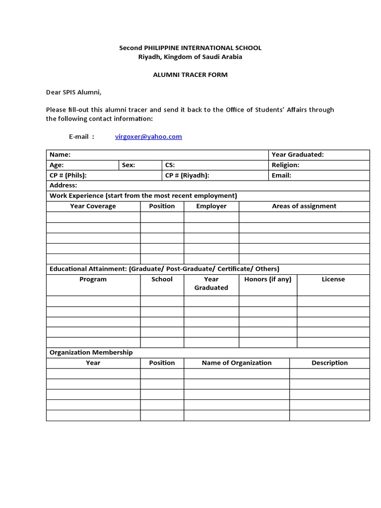 Alumni Tracer | PDF