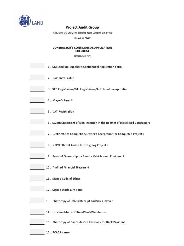 Contractor Accreditation Requirements | PDF | Business