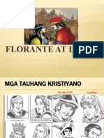 Mga Tauhan NG Florante at Laura