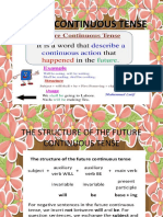 Future Continuous Tense Structure and Examples